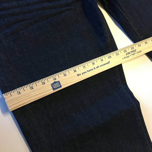 Aeropostale Jeans Mens Size 38 Straight Button Fly Dark Wash Whiskering - Picture 8 of 13